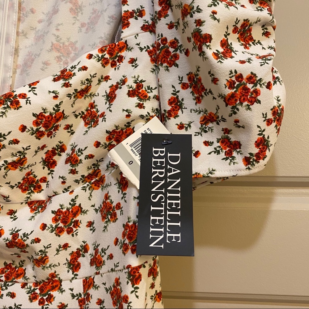 Danielle Bernstein Floral Puff Sleeve Maxi Dress - Picture 7 of 8